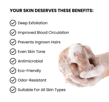 🎉BUY 1 Get 3 Pack 🧼Authentic African Exfoliating Net Bath Sponge