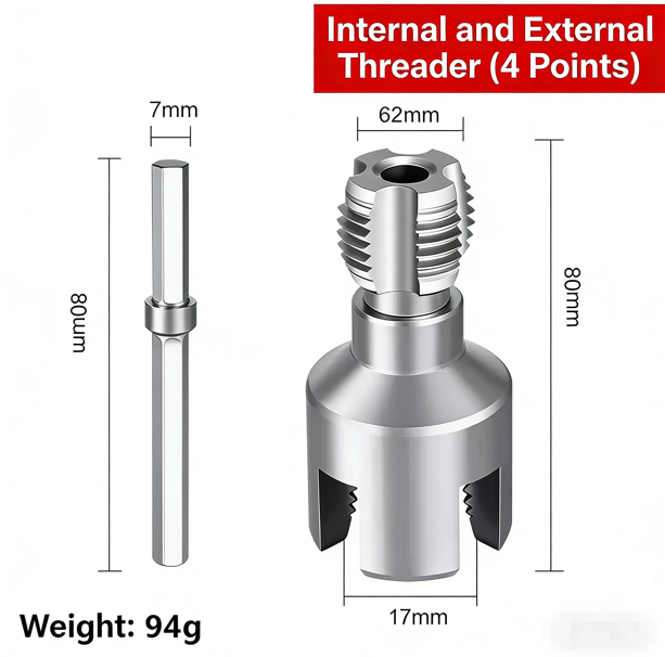 🔥Integrated Internal & External Pipe Threading Tool