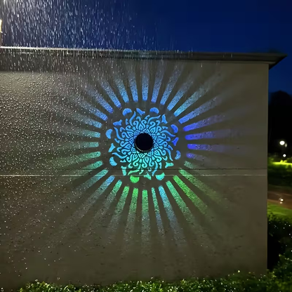 ☀️ Solar Mandala Light for Garden & Patio – 2-in-1 Floor Lamp & Wall Light – Ornamental Light Decoration with Vintage Effect – Rustproof & Durable