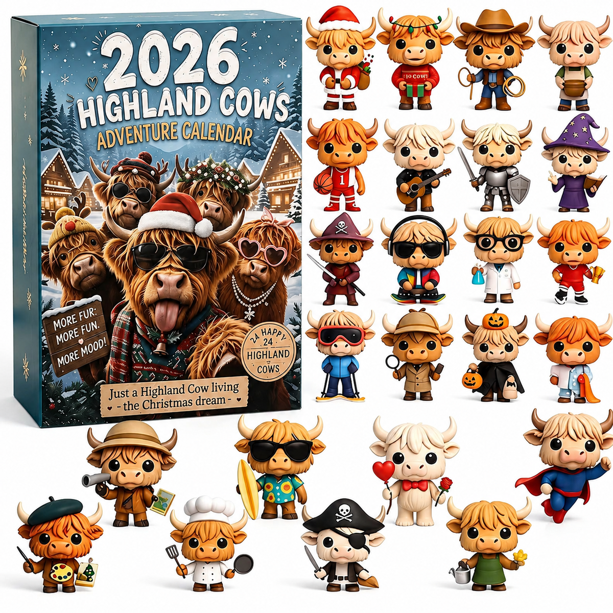 🎄🐮2026 Highland Cows Advent Calendar