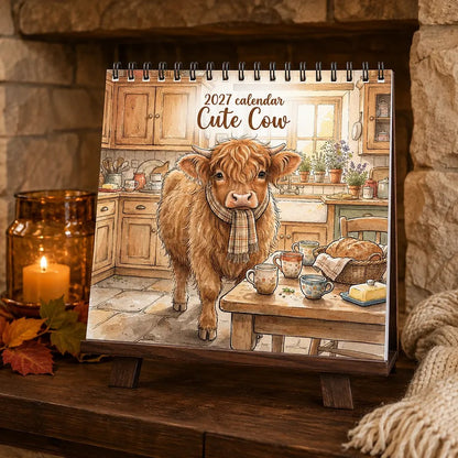 🐮 2027 Cute Highland Cow Calendar