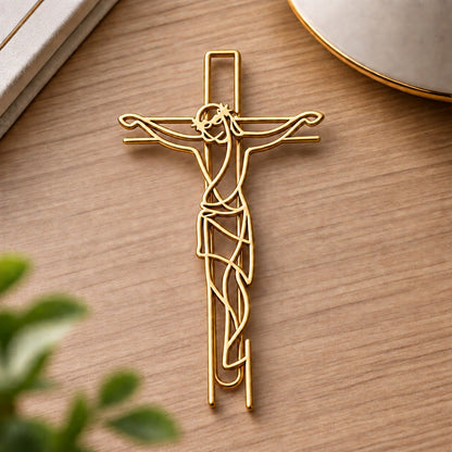 Faith-Inspired Gold Paper Clips ✝️ | Decorative Christian Page Markers, Perfect Small Religious Gifts for Church Friends & Family