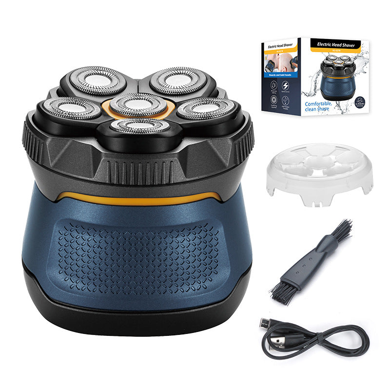 6D Magnetic Electric Head Shaver