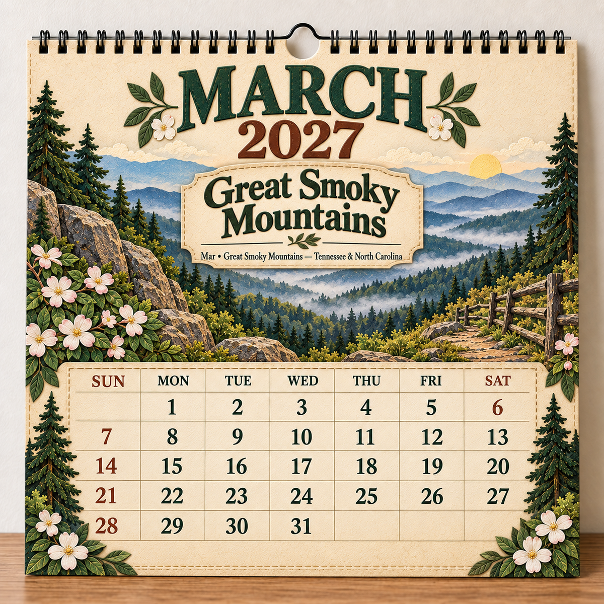 🎁 2027 America’s National Parks Wall Calendar