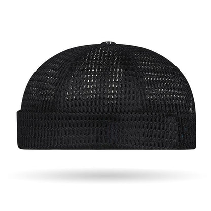 🔥Men’s Breathable Brimless Docker Hat – Lightweight Mesh Skull Cap for Summer Outdoor Wear