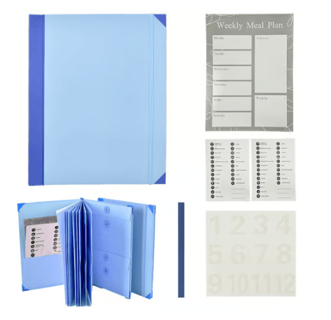 Accordion File Organizer Manila Pocket Document Folder for Passports, Birth Certificates & Important Papers, Office & Home Storage