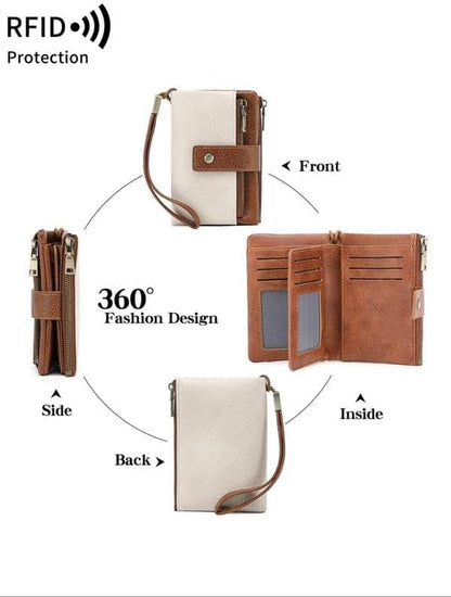 Women's RFID Blocking  Leather Wallet
