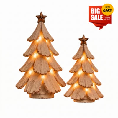 Vintage Lighted Christmas Tree Figurine