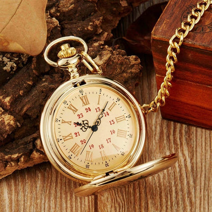 ⏱️💕"TO MY SON/ DAUGHTER/ DAD" Quartz Pocket Chain Watch