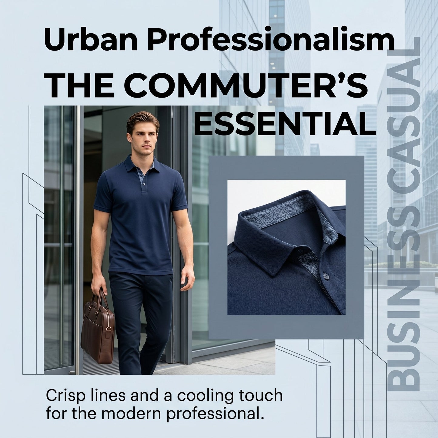 👕3-Pack Men's Performance Polo Shirts -Moisture Wicking🔥