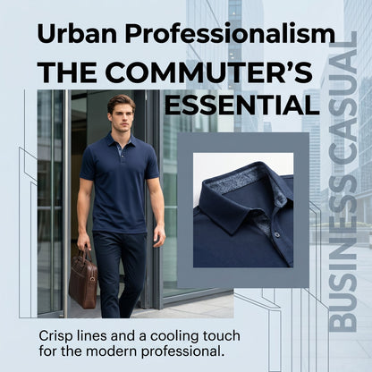 👕3-Pack Men's Performance Polo Shirts -Moisture Wicking🔥