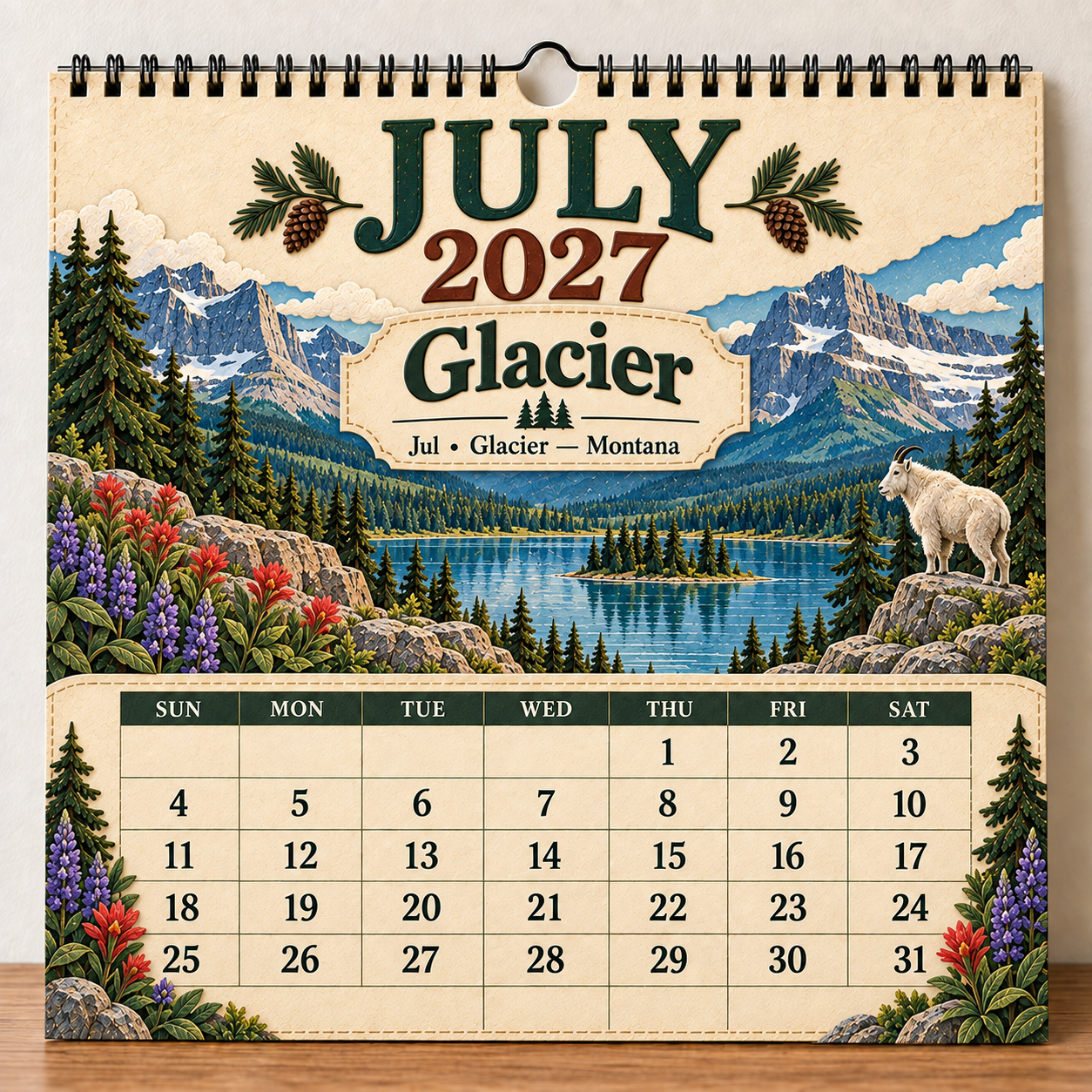 🎁 2027 America’s National Parks Wall Calendar