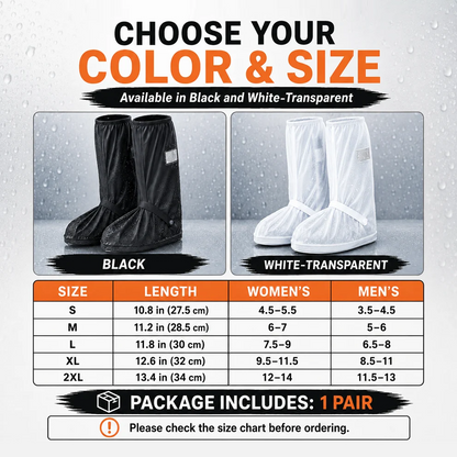 🌧️ Reusable Waterproof Boot Covers for Rain, Mud & Snow