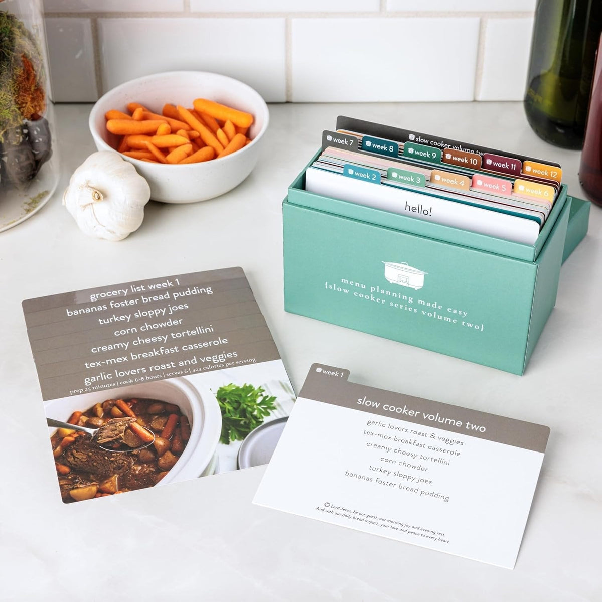 🍽️ Meal Planning Kit with 103 Photo Recipe Cards