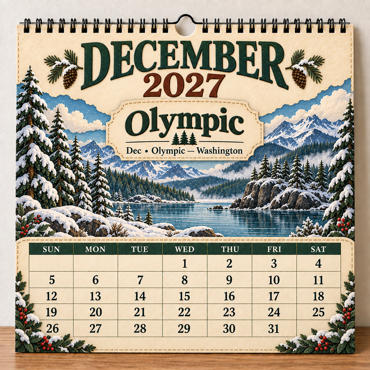🎁 2027 America’s National Parks Wall Calendar