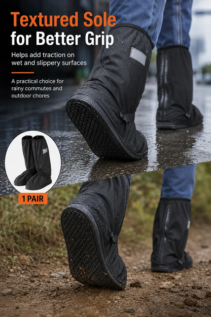 🌧️ Reusable Waterproof Boot Covers for Rain, Mud & Snow