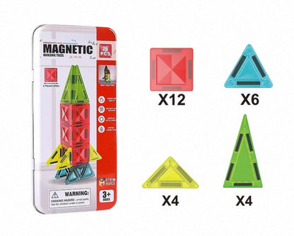 ⚡Hot Sales 49% OFF🔥Mini Magnetic Tile Toys with Iron Box