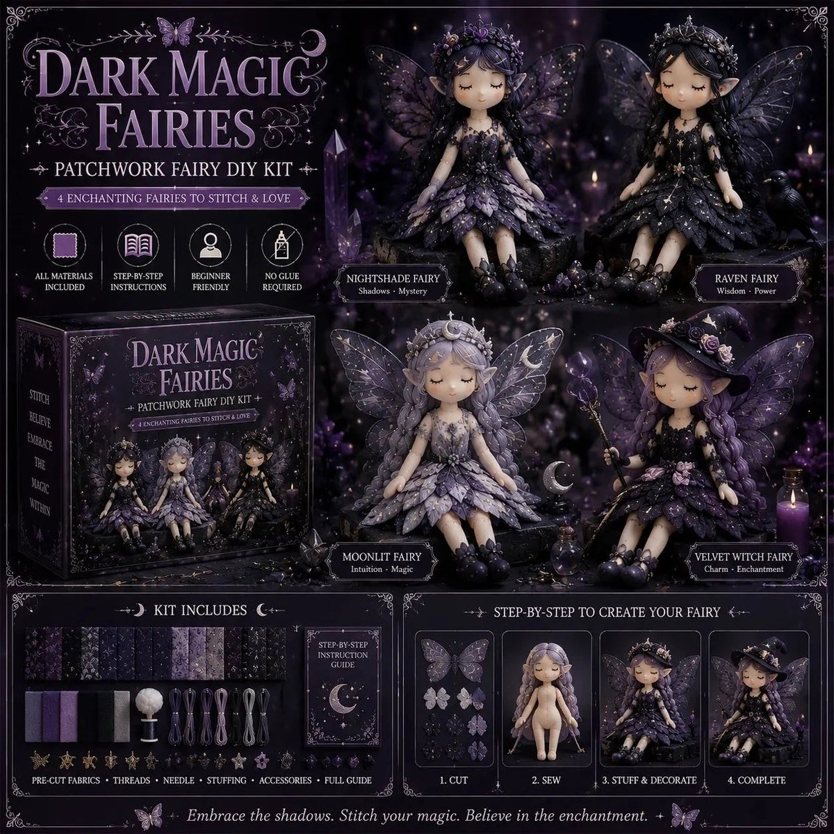 🧵Fairy Patchwork DIY Collection