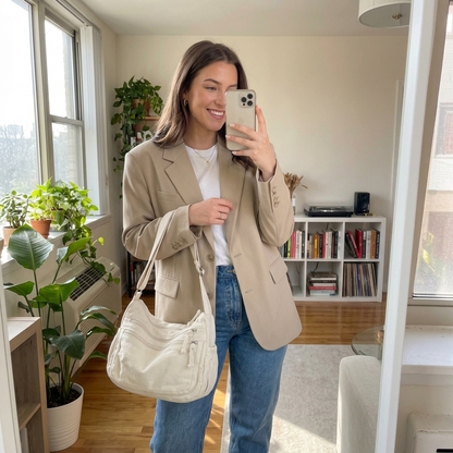 👜✨ Distressed Canvas Messenger Bag – Multi-Zipper Layered Design, Wide Adjustable Strap