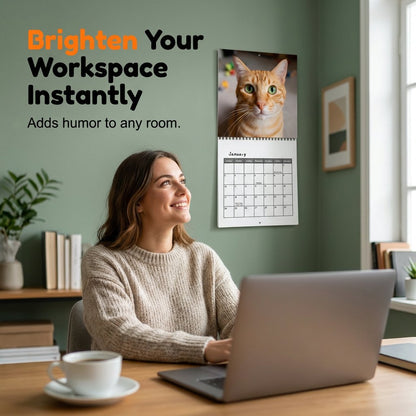 2027 Funny Cat Selfie Wall Calendar – 12 Months of Cute & Hilarious Cat Selfies
