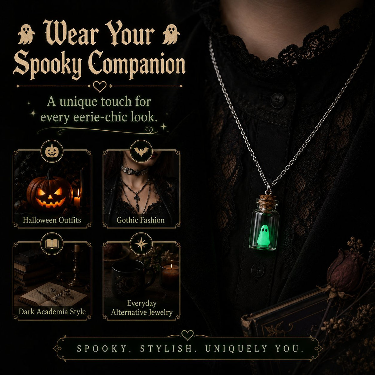🔥 Last Day 49% OFF-Ghost Adoption Necklace
