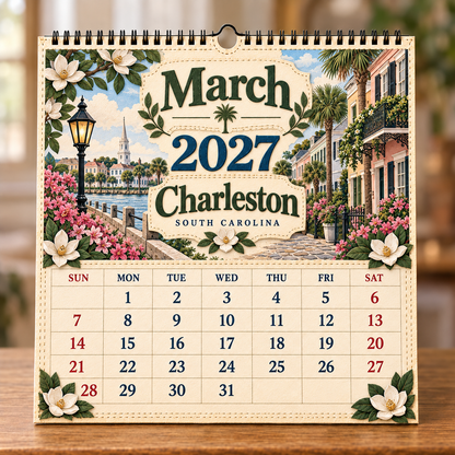 🧳 2027 Timeless American Destinations Wall Calendar