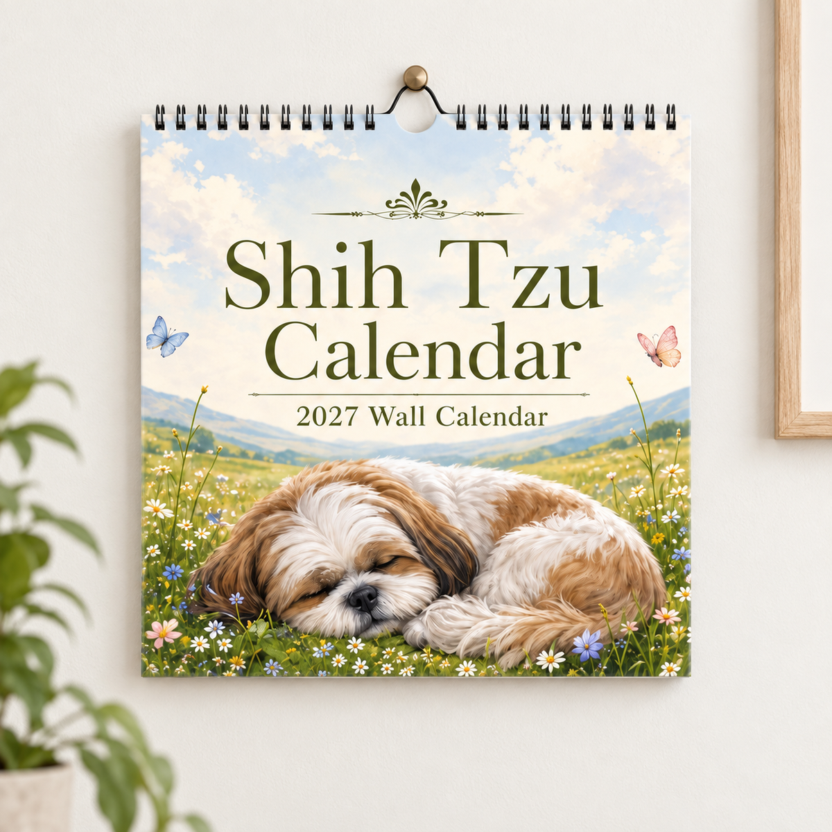 Shih Tzu 2027 Wall Calendar – Beautiful Shih‑Tzu Dog Art Calendar, Perfect Gift for Shih Tzu Lovers