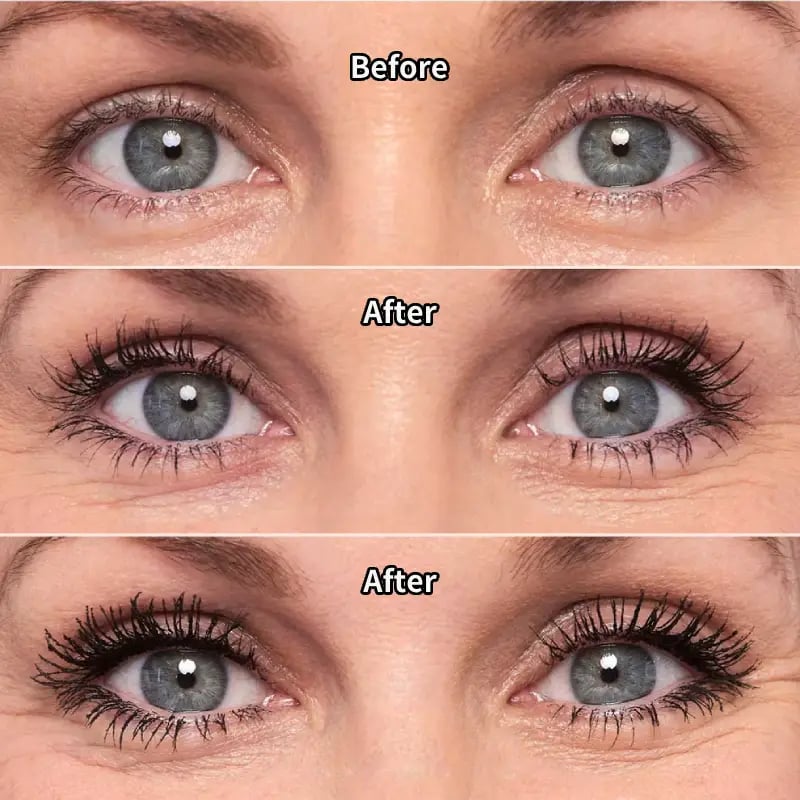 All-Day Beautiful Lashes, Smudge-Proof! Waterproof Fiber Mascara for Natural Volume. 💖💃