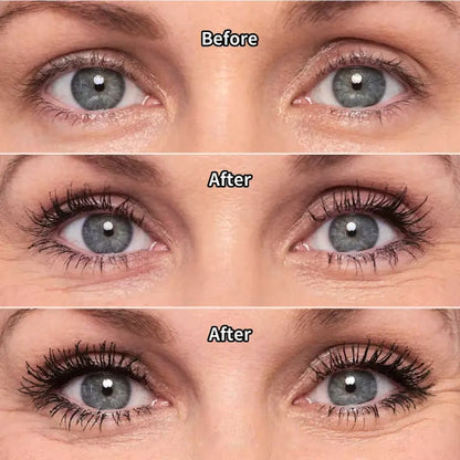 All-Day Beautiful Lashes, Smudge-Proof! Waterproof Fiber Mascara for Natural Volume. 💖💃