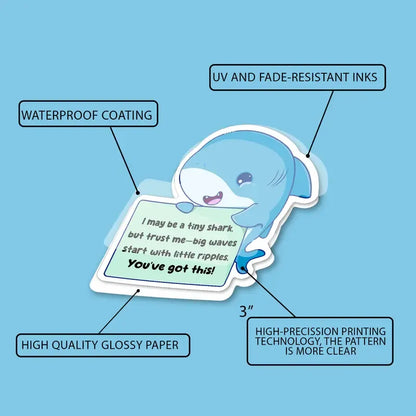 50 Pcs/1 Pack🤗 Positive Emotional Support Buddies Stickers – Inspirational, Waterproof & No Residue🎁 Uplifting Gifts for Kids, Teens, Coworkers & Yourself 😻