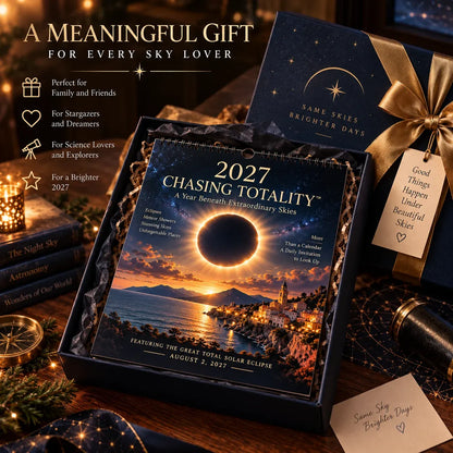 🌌 2027 Chasing Totality™ Celestial Wall Calendar | 12 Extraordinary Skies & August Total Solar Eclipse ✨