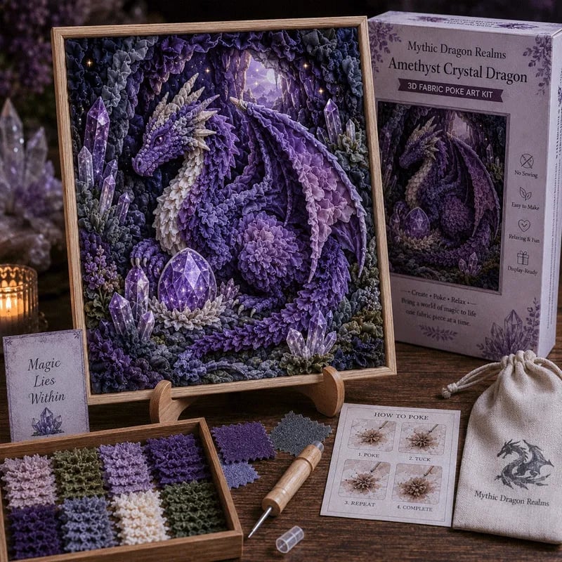 💜Amethyst Crystal Dragon