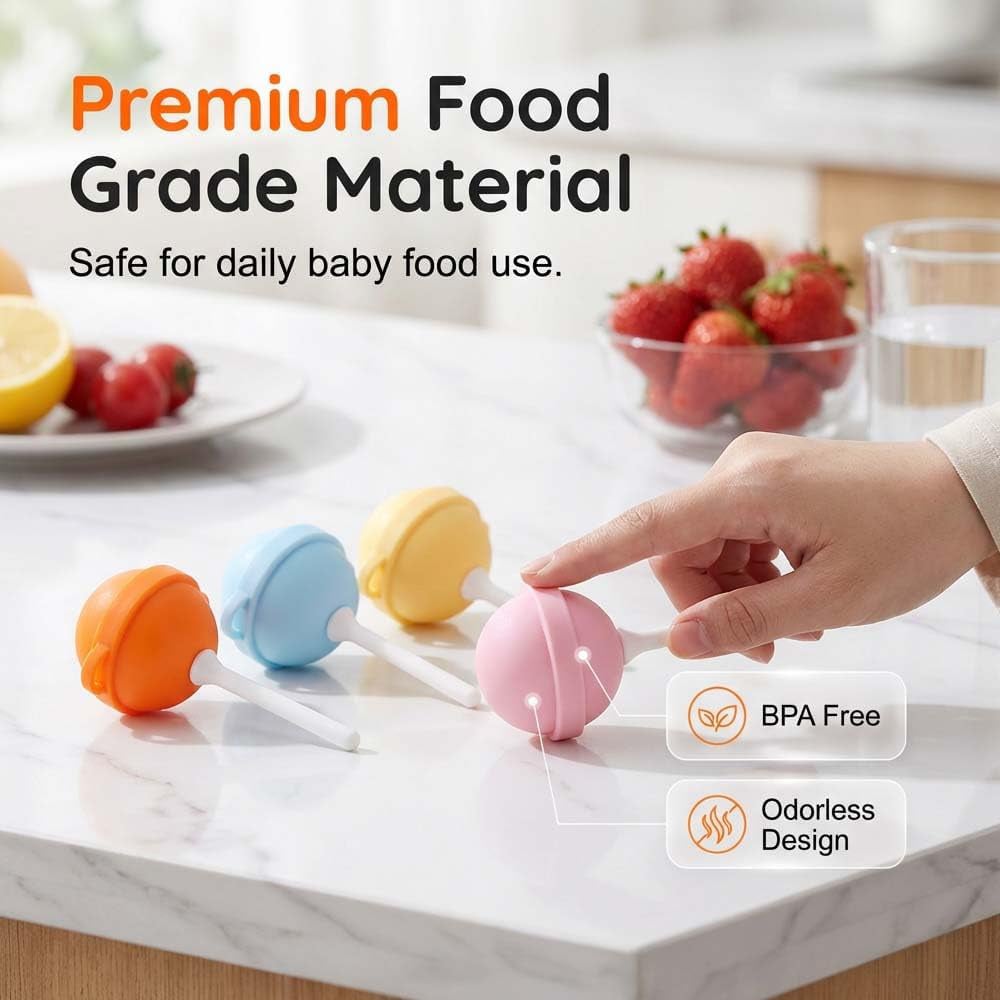 🍭DIY Silicone Lollipop Popsicle Mold – Fun Spherical Ice Pop Maker for Homemade Frozen Treats