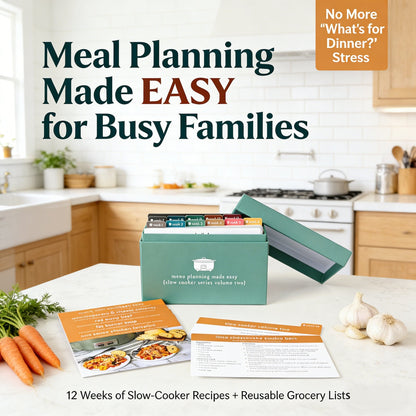 🍽️ Meal Planning Kit with 103 Photo Recipe Cards