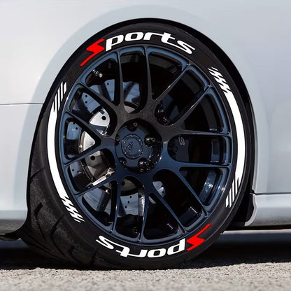 8Pcs 3D Car Tire Stickers – Waterproof Universal Wheel Decals | Motorcycle Auto Exterior Accessories