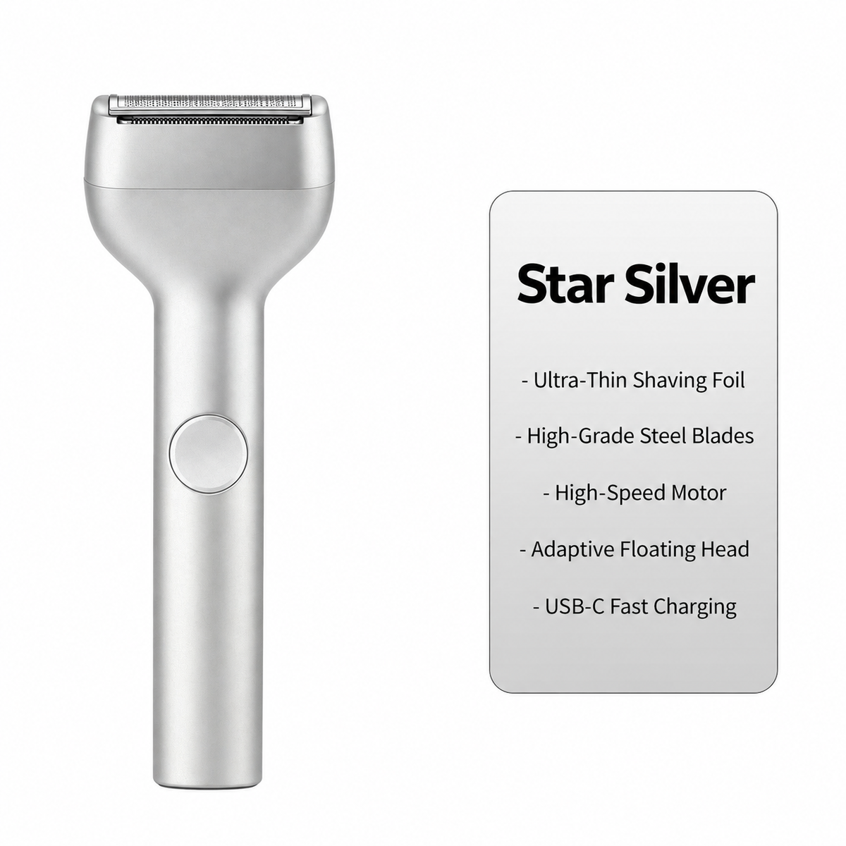 🪒Men's Rechargeable Foil Electric Shaver ⚡🧔– Efficient Close Shaving, Cordless Portable Wet & Dry Beard Razor for Daily Grooming