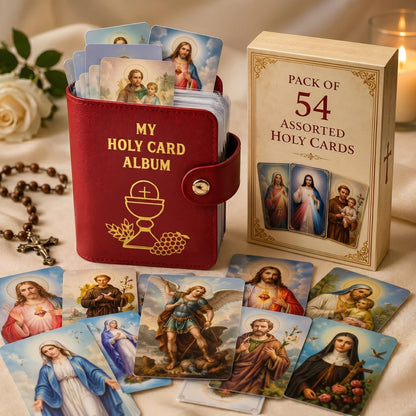 ✝️ NEW First Communion Eucharist Gift Holy Prayer Card Holder Book