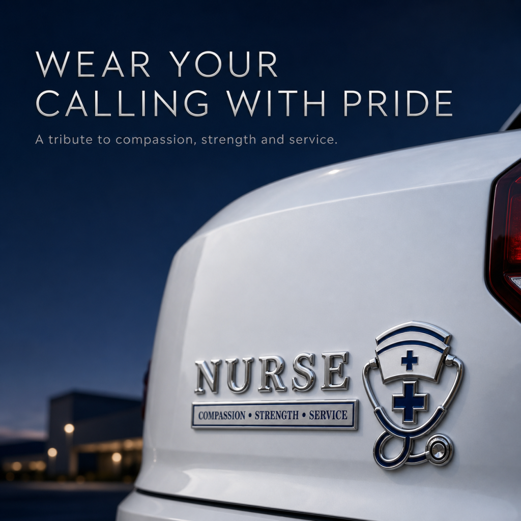 💉Nurse Compassion Strength Service Car Emblem Metal Badge