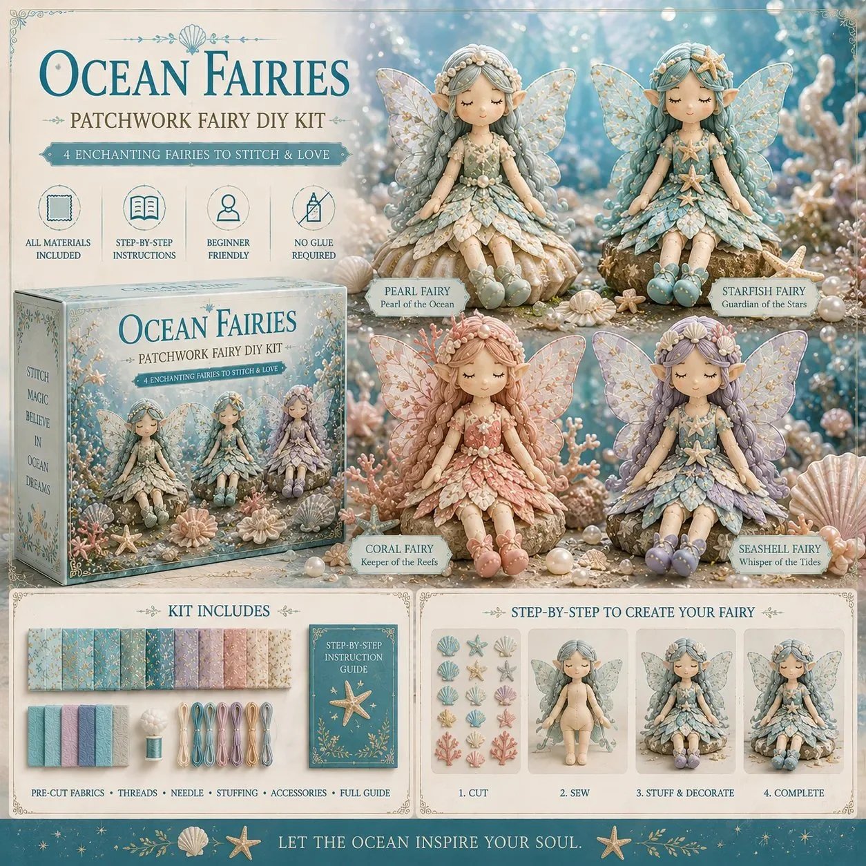 🧵Fairy Patchwork DIY Collection