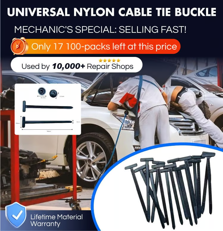 New Universal Nylon Cable Tie Clasp