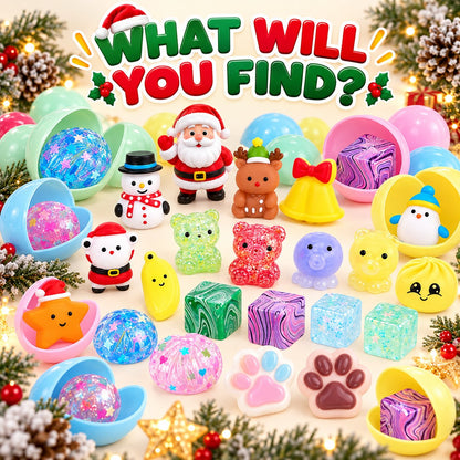 JOYIN Advent Calendar 2026 Christmas Gachapon Squishy Toys 24 Pcs