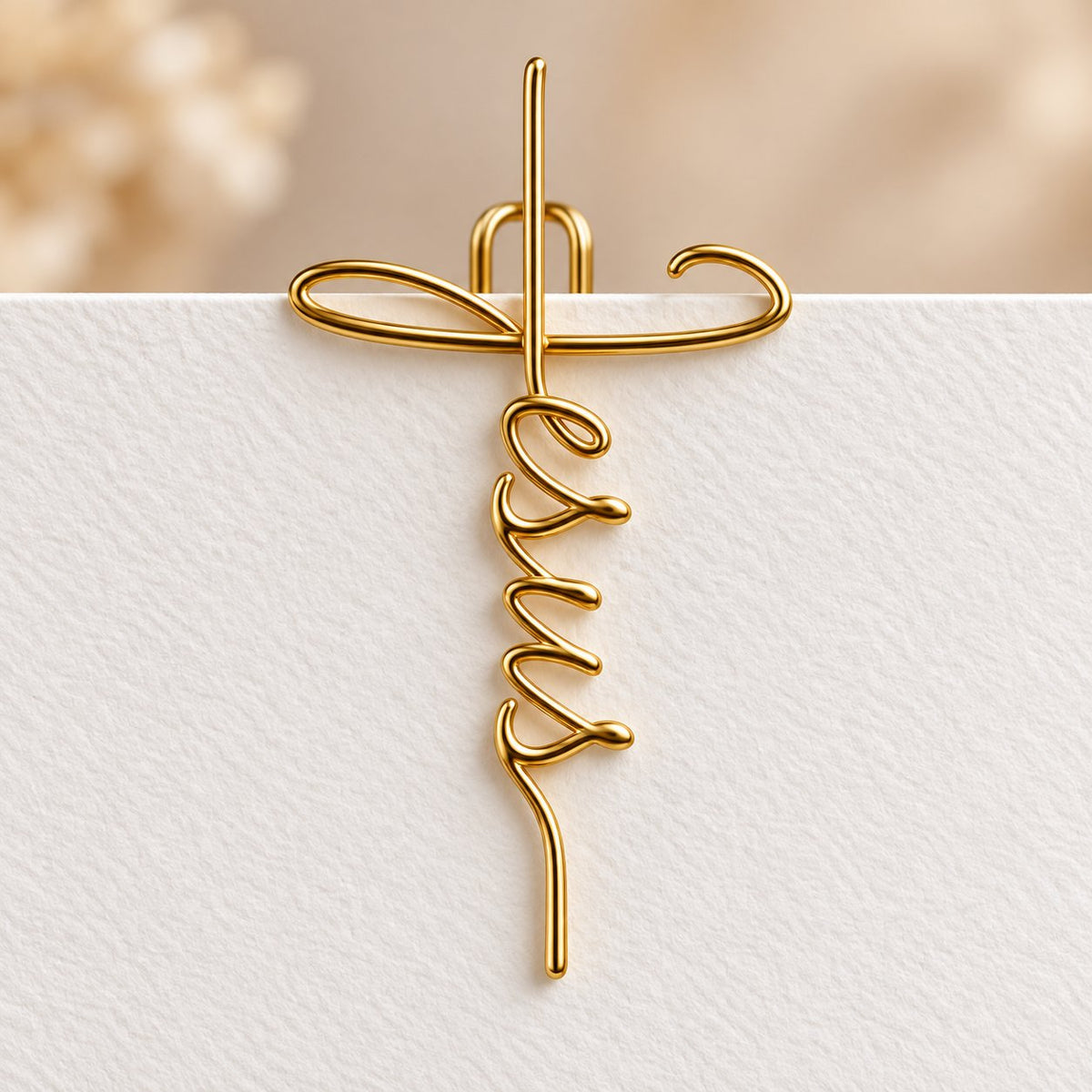 Faith-Inspired Gold Paper Clips ✝️ | Decorative Christian Page Markers, Perfect Small Religious Gifts for Church Friends & Family