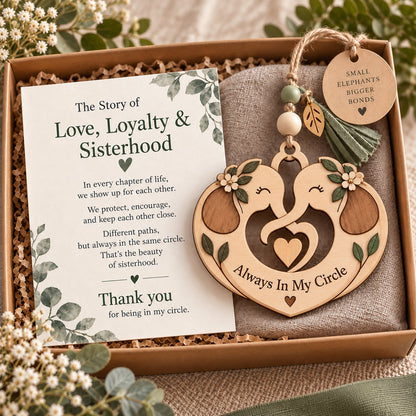 💞🐘 Sisterhood Elephant | A Meaningful Gift for Sisters & Best Friends