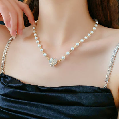 ❤️New Magnetic Pearl Heart Necklace