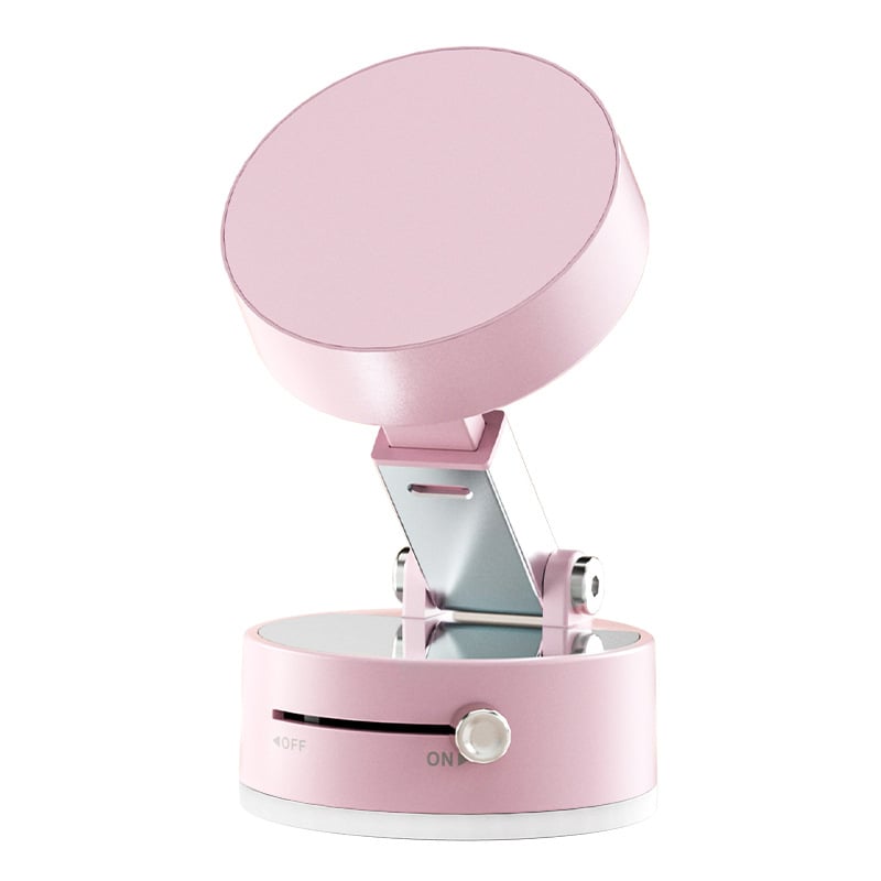 Vacuum magnetic phone holder, foldable and portable double-sided vacuum magnetic adjustable phone stand.