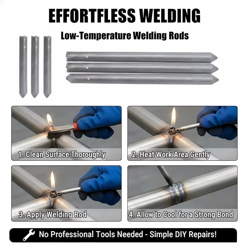 Metal Repair Rod Set – Low-Heat Bonding Solution