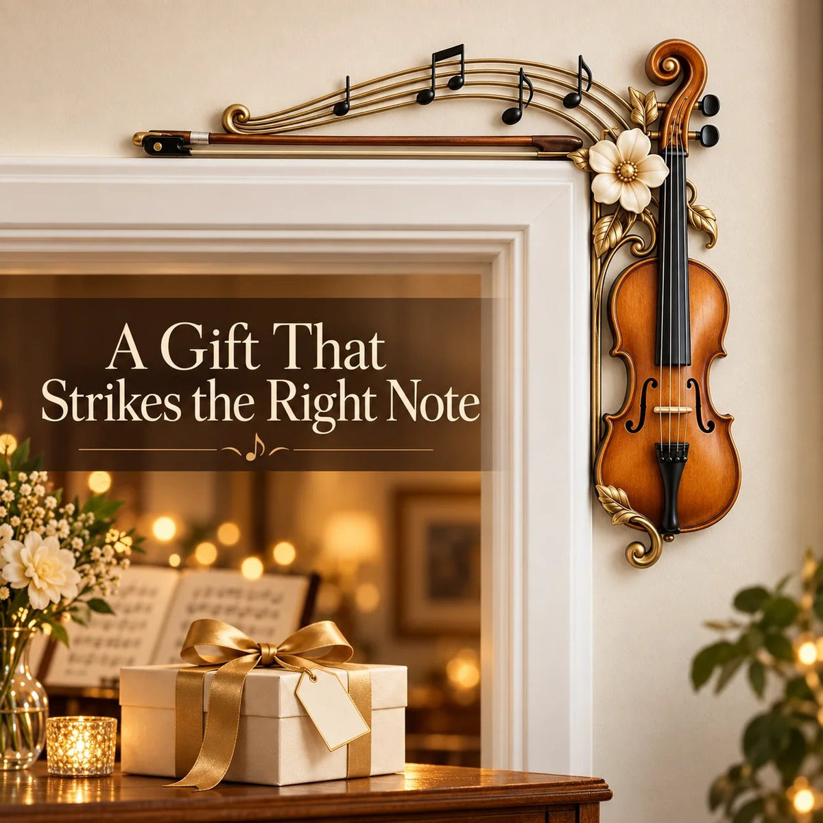 🎉Violin & Music Notes Door Topper