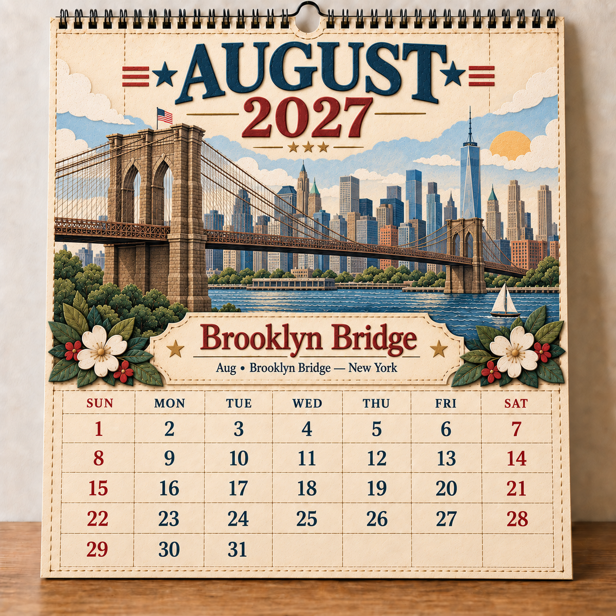 🗽 2027 America’s Iconic Landmarks Wall Calendar