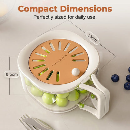 🍇Collapsible Colander Basket With Lid, Expandable Fruit Strainer