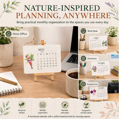 🌱Eco-Friendly Plantable 'Timeless' Seed Calendar 2027 ✨ Plan•Plant•Grow•Enjoy